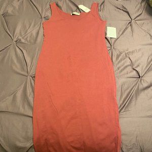 Pink Bodycon Maternity Dress